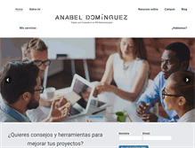 Tablet Screenshot of anabeldominguez.com